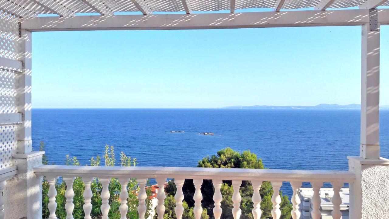 Amazing Seaview Apartment With Terrace & Parking - Casa Artevida Roses Kültér fotó